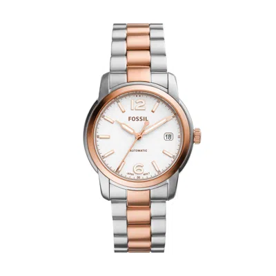 Fossil Heritage Automatic, Stainless Steel Watch In Multi