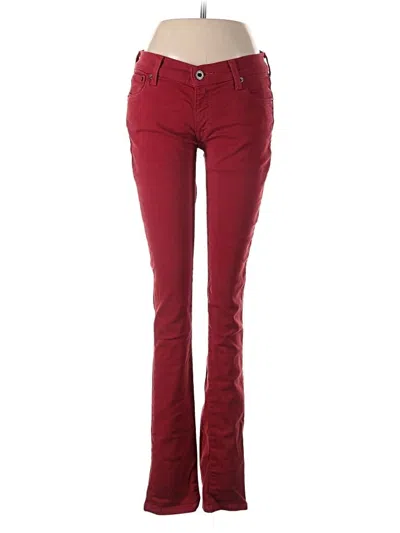 Pre-owned Fossil Jeans In Red