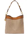 Fossil Jessie Medium Shoulder Bucket Bag In Chevron Cotton