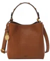 Fossil Jessie Small Bucket Cross Body In Medium Brown
