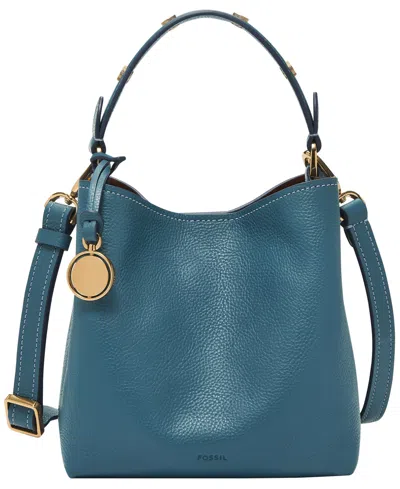 Fossil Jessie Small Bucket Crossbody Bag In Drizzle