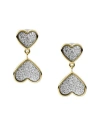 Fossil Jf03939710 Woman Earrings Gold Size - Stainless Steel In Gold