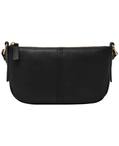 Fossil Jolie Leather Small Crossbody In Black