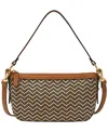 Fossil Jolie Small Crossbody Bag In Chevron Straw