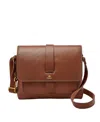 Fossil Kinley Small Leather Crossbody Bag In Red