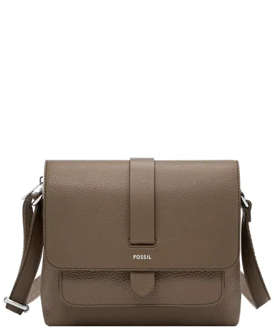 Fossil Kinley Small Leather Crossbody Bag In Yellow