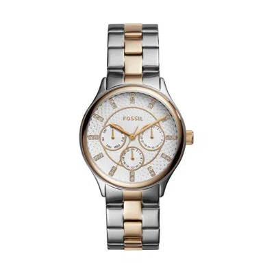 Fossil Women's Modern Sophisticate Multifunction Two Tone Stainless Steel Watch 36mm