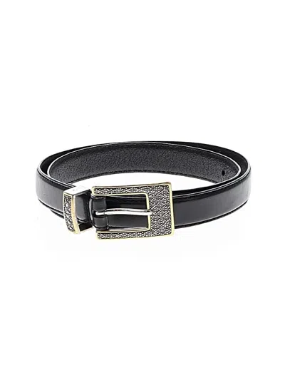 Pre-owned Fossil Leather Belt In Black