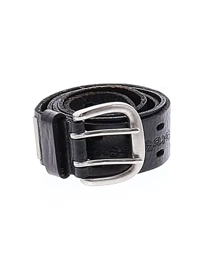 Pre-owned Fossil Leather Belt In Black