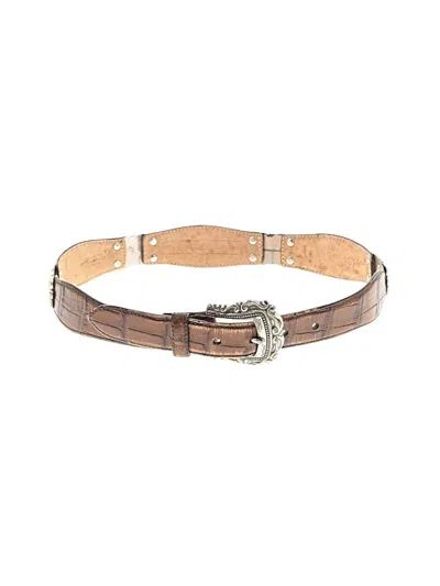 Pre-owned Fossil Leather Belt In Brown