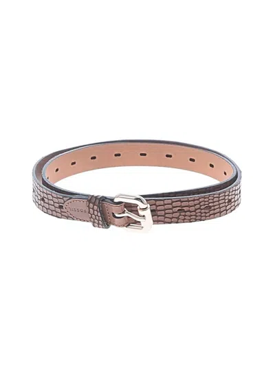 Pre-owned Fossil Leather Belt In Brown
