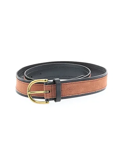 Pre-owned Fossil Leather Belt In Brown