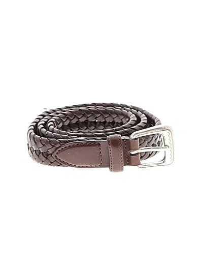 Pre-owned Fossil Leather Belt In Brown