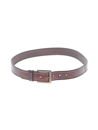 Pre-owned Fossil Leather Belt In Brown
