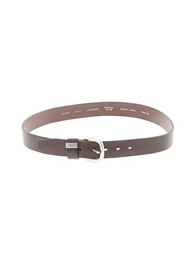 Pre-owned Fossil Leather Belt In Brown