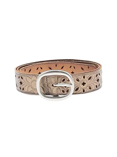Pre-owned Fossil Leather Belt In Brown