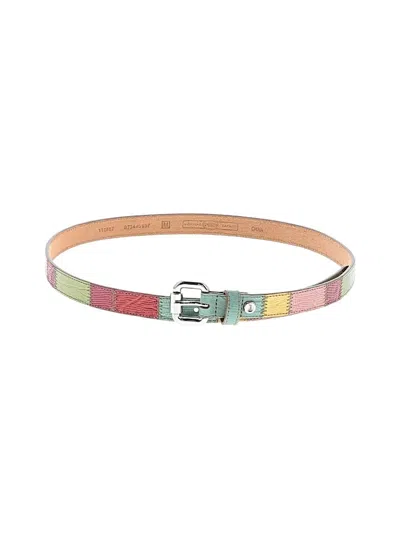 Pre-owned Fossil Leather Belt In Pink
