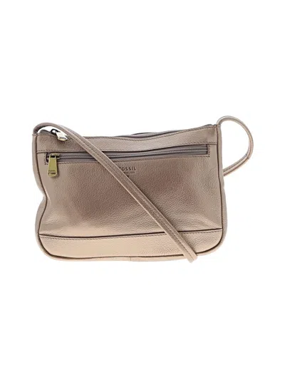 Pre-owned Fossil Leather Crossbody Bag In Brown