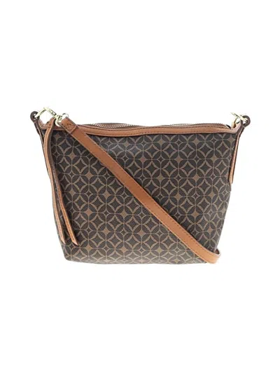 Pre-owned Fossil Leather Crossbody Bag In Brown