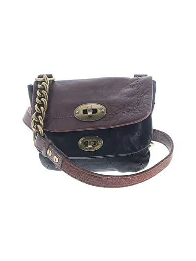 Pre-owned Fossil Leather Crossbody Bag In Brown