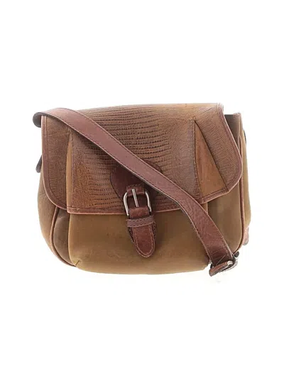 Pre-owned Fossil Leather Crossbody Bag In Brown