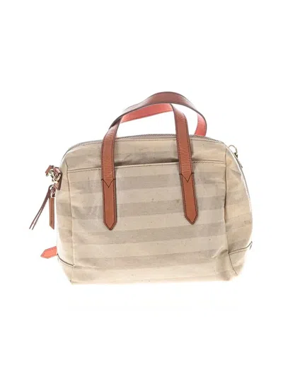 Pre-owned Fossil Leather Crossbody Bag In Tan