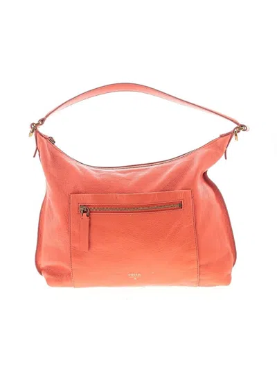Pre-owned Fossil Leather Hobo Bag In Purple