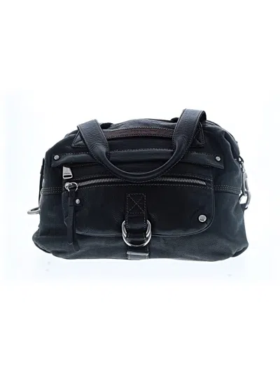 Pre-owned Fossil Leather Satchel In Black