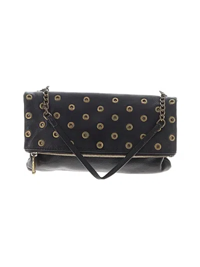 Pre-owned Fossil Leather Shoulder Bag In Black