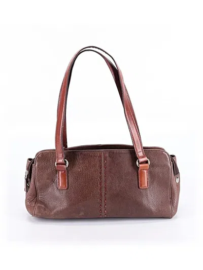 Pre-owned Fossil Leather Shoulder Bag In Brown