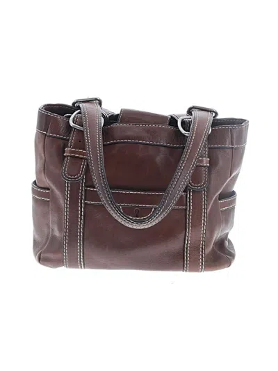 Pre-owned Fossil Leather Shoulder Bag In Brown