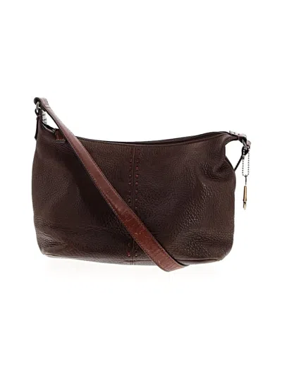 Pre-owned Fossil Leather Shoulder Bag In Brown