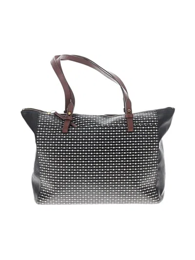 Pre-owned Fossil Leather Tote Bag In Gray