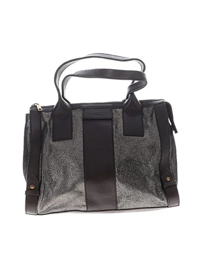 Pre-owned Fossil Leather Tote Bag In Gray