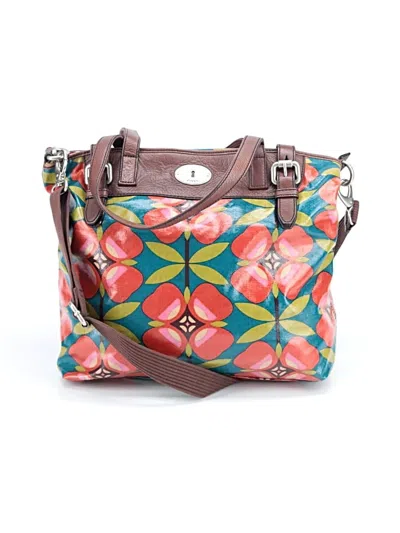 Pre-owned Fossil Leather Tote Bag In Pink