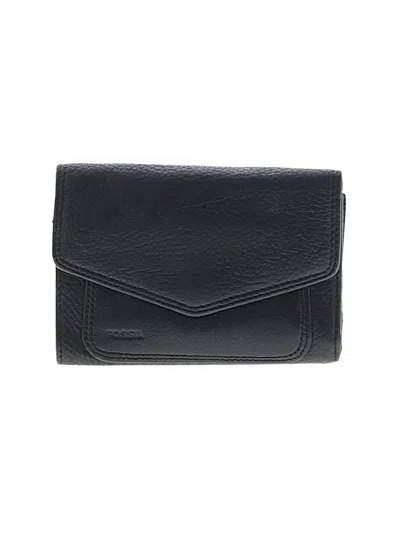 Pre-owned Fossil Leather Wallet In Black