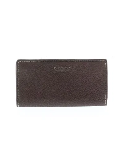 Pre-owned Fossil Leather Wallet In Brown
