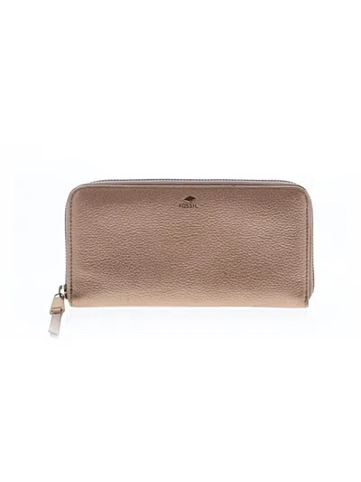 Pre-owned Fossil Leather Wallet In Brown