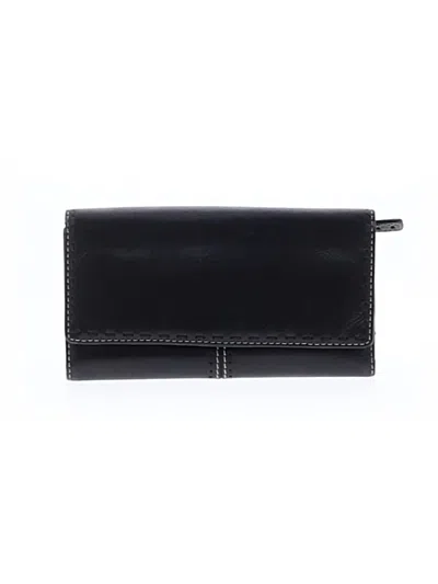 Pre-owned Fossil Leather Wallet In Gray