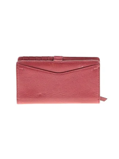 Pre-owned Fossil Leather Wallet In Red