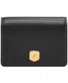 Fossil Lennox Small Flap Wallet In Black