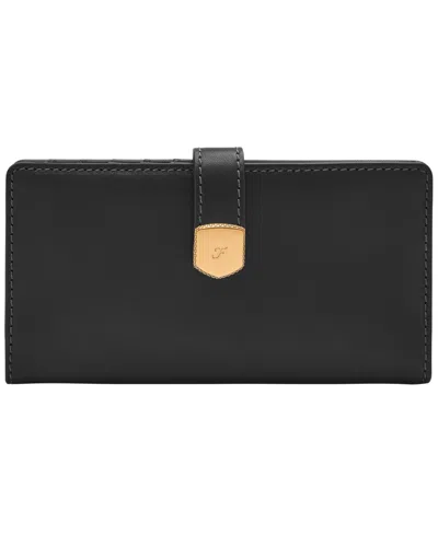 Fossil Lennox Tab Bifold Wallet In Black