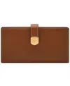 Fossil Lennox Tab Bifold Wallet In Medium Brown