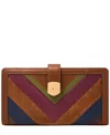 Fossil Lennox Tab Bifold Wallet In Multi