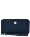 Fossil Lennox Zip Continental Wallet In Blue