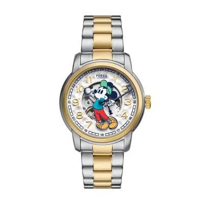 Fossil Limited-edition Three-hand, Two-tone Stainless Steel Golf Watch In Orange