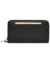 Fossil Liza Zip Around Clutch Wallet In Black
