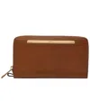Fossil Liza Zip Around Clutch Wallet In Brown