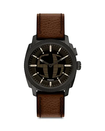 Fossil Machine Big Tic Watch, 41mm In Brown