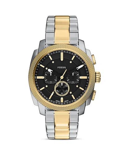 Fossil Machine Chronograph, 44mm In Gold